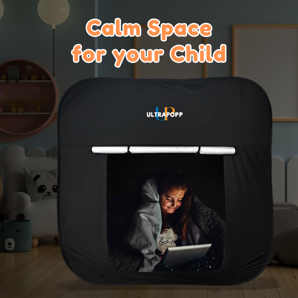 Kids Sensory Bed Tent - Blackout Calming Space For Children With Autism & ADHD