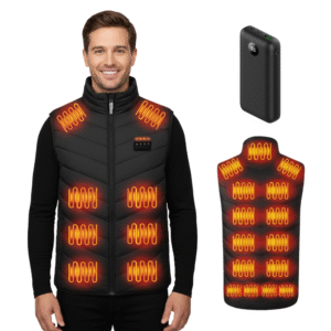 ULTRAPOPP Heated Vest with 20000mAh Rechargeable Battery Pack, 3 Heat Levels, 21 Heating Zones